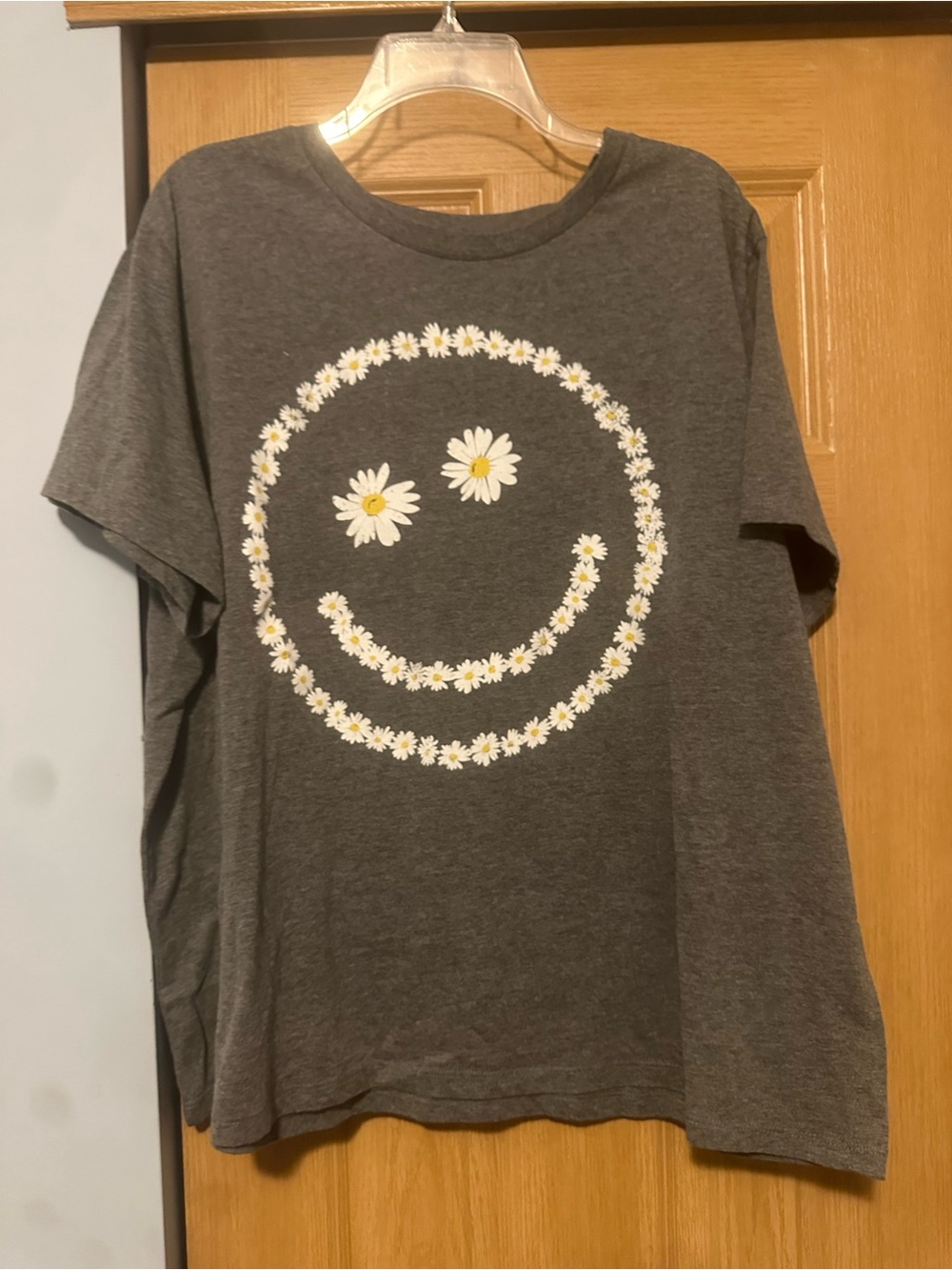 Grayson Threads Charcoal Daisy Smile Short Sleeve Tee